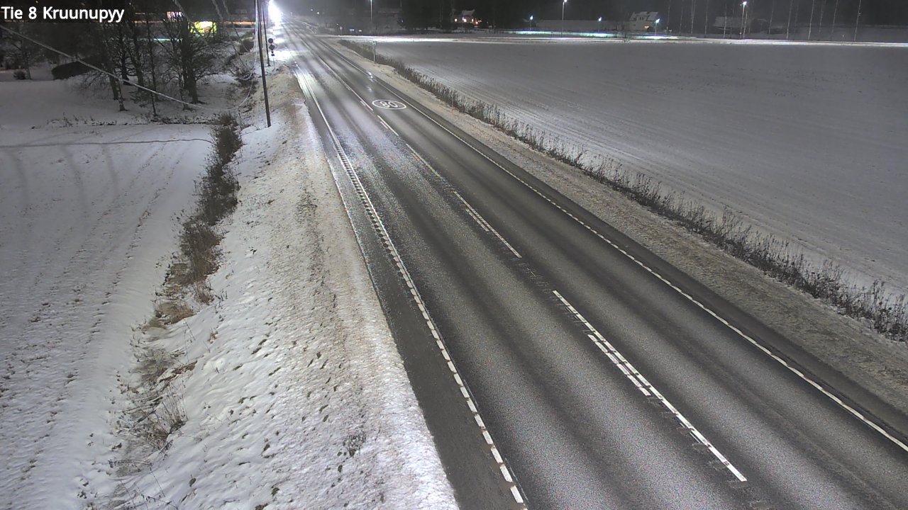 Weather Camera Image Väg 8 Kronoby, Kruunupyy, Pohjanmaa