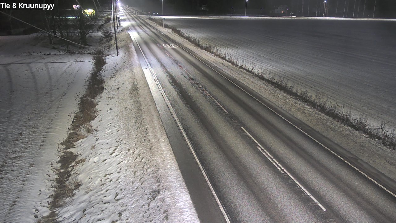 Weather Camera Image Väg 8 Kronoby, Kruunupyy, Pohjanmaa