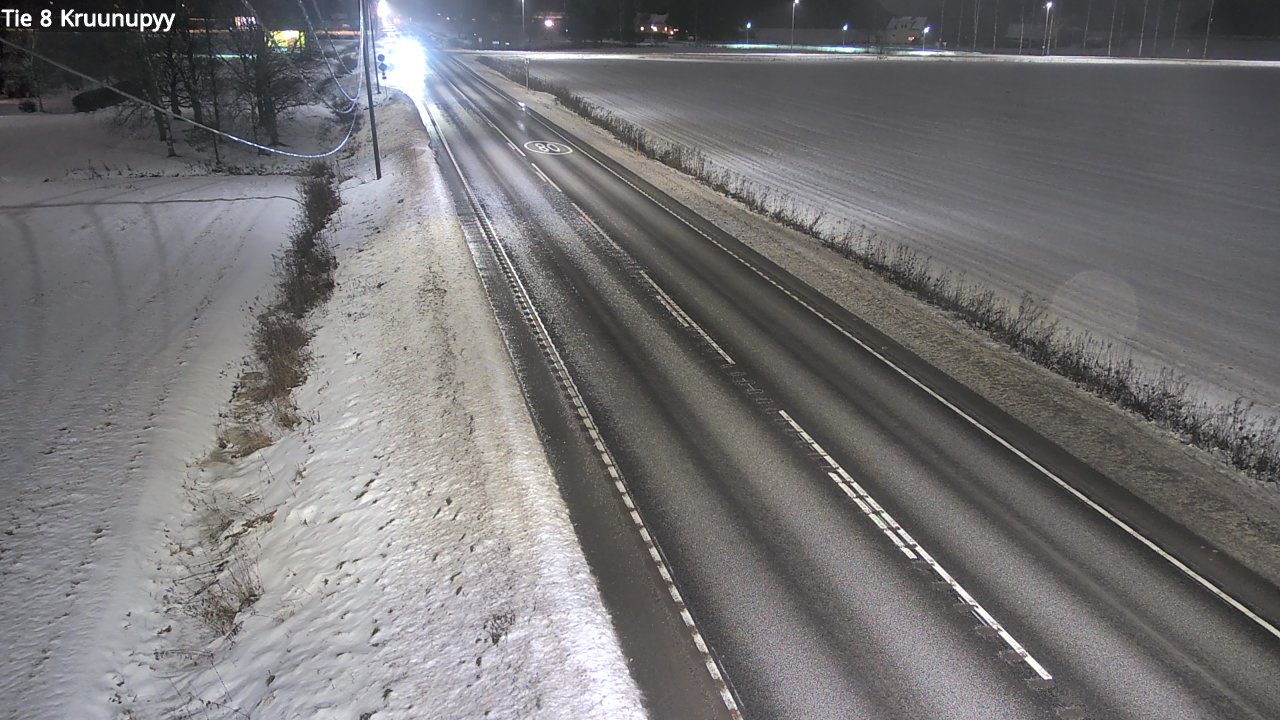 Weather Camera Image Väg 8 Kronoby, Kruunupyy, Pohjanmaa