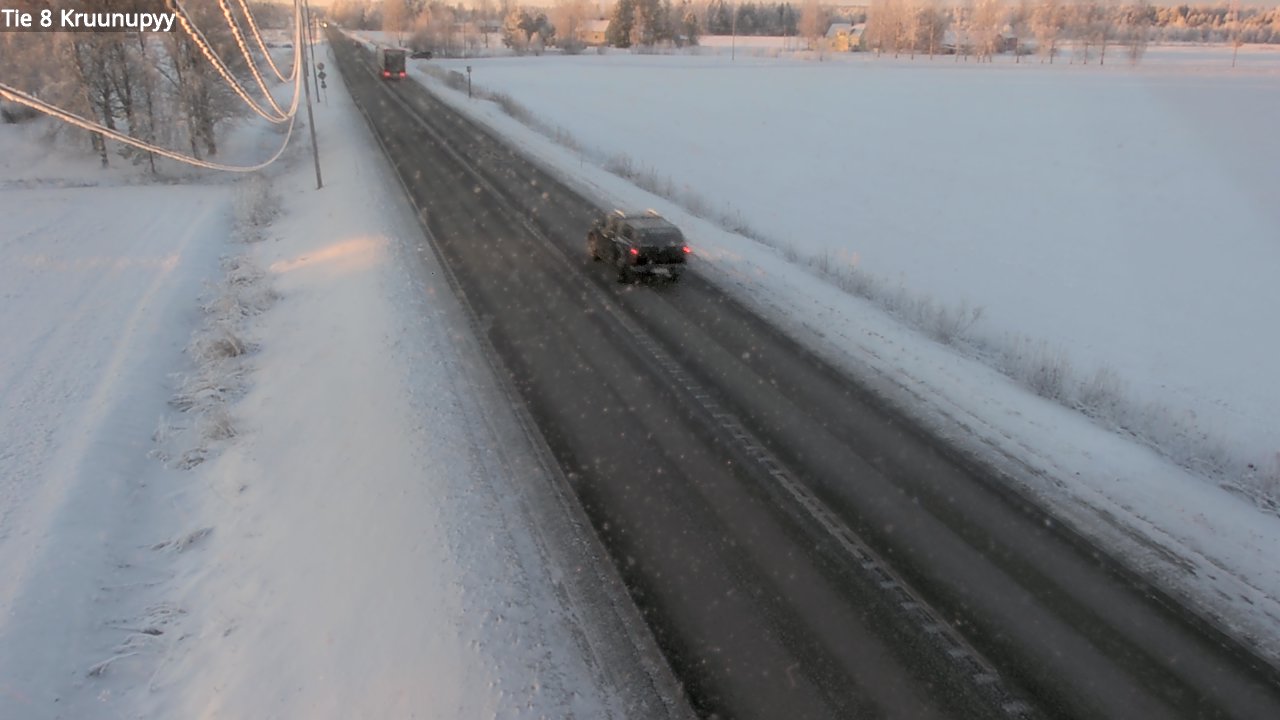 Weather Camera Image Väg 8 Kronoby, Kruunupyy, Pohjanmaa