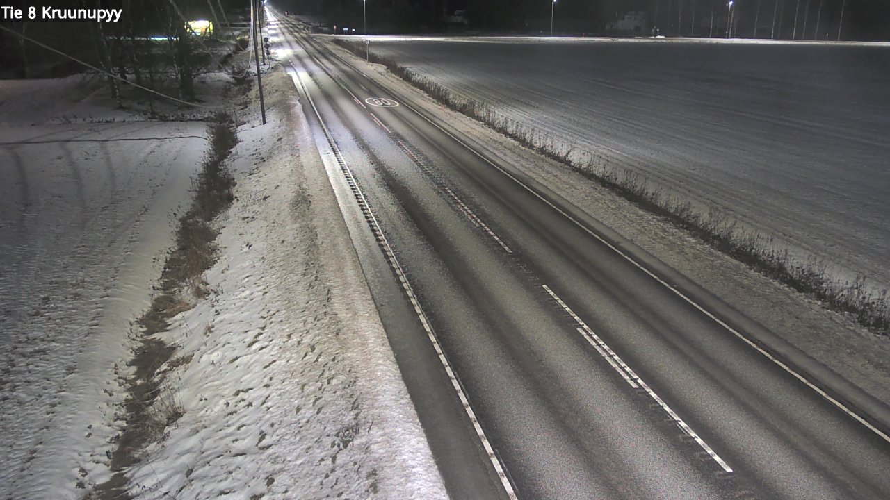 Weather Camera Image Väg 8 Kronoby, Kruunupyy, Pohjanmaa