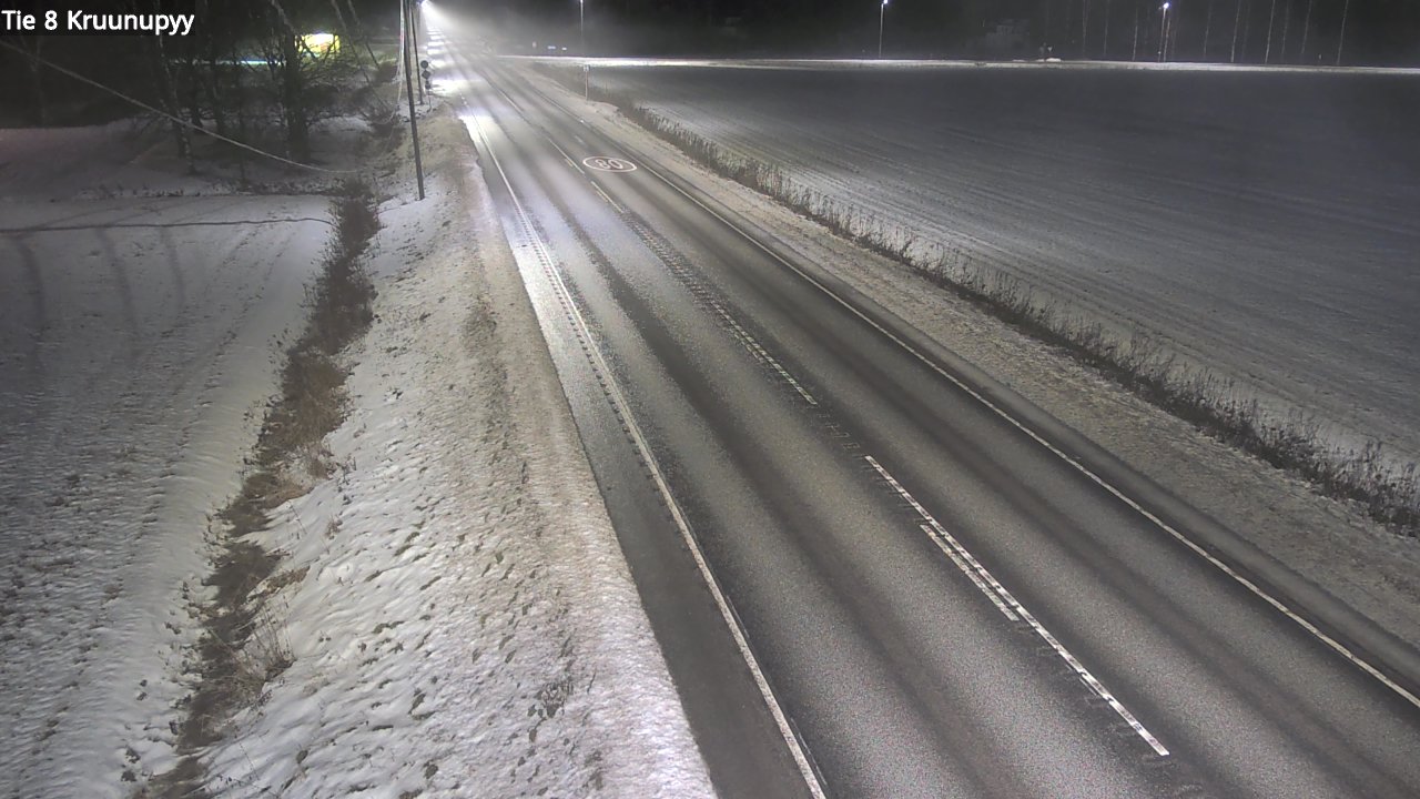 Weather Camera Image Väg 8 Kronoby, Kruunupyy, Pohjanmaa