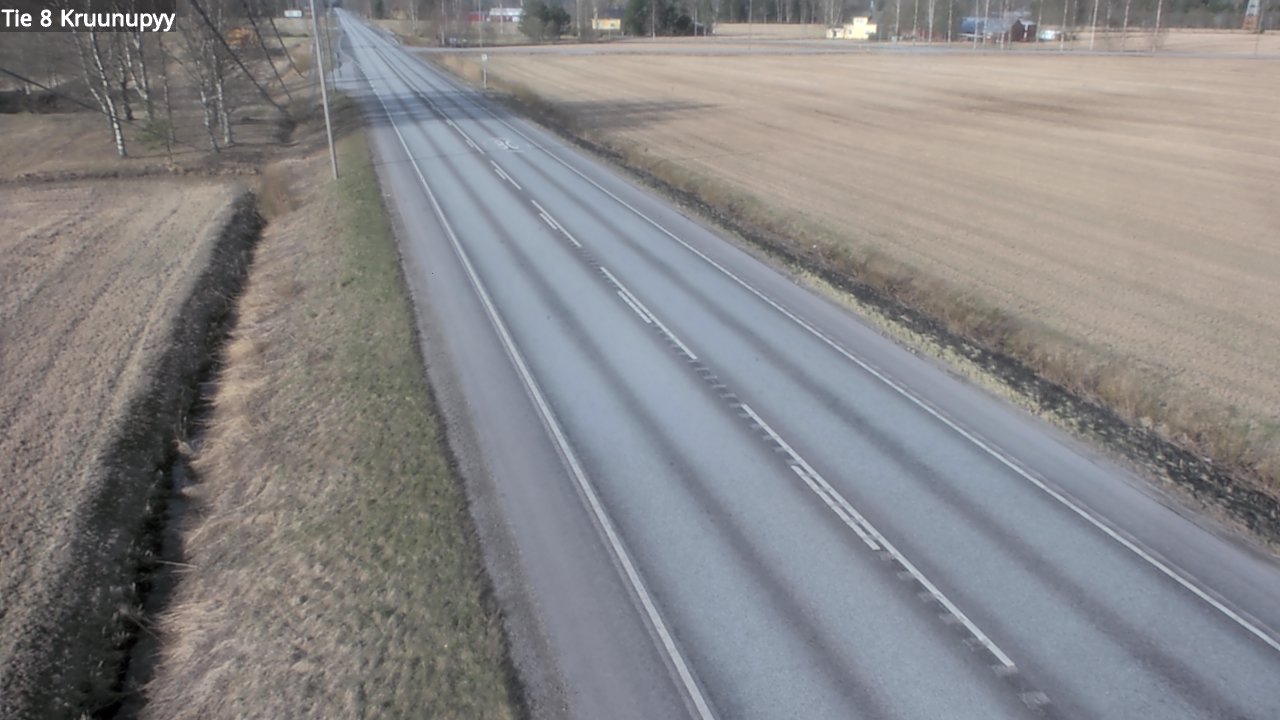 Weather Camera Image Väg 8 Kronoby, Kruunupyy, Pohjanmaa