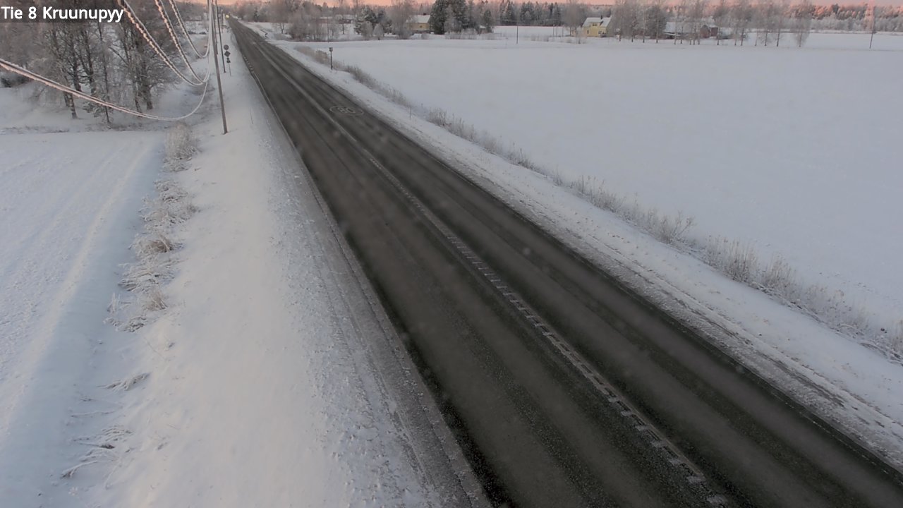 Weather Camera Image Väg 8 Kronoby, Kruunupyy, Pohjanmaa