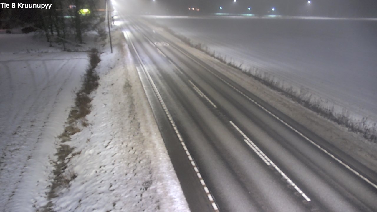 Weather Camera Image Väg 8 Kronoby, Kruunupyy, Pohjanmaa