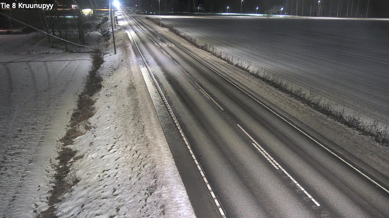 Weather Camera Image Väg 8 Kronoby, Kruunupyy, Pohjanmaa