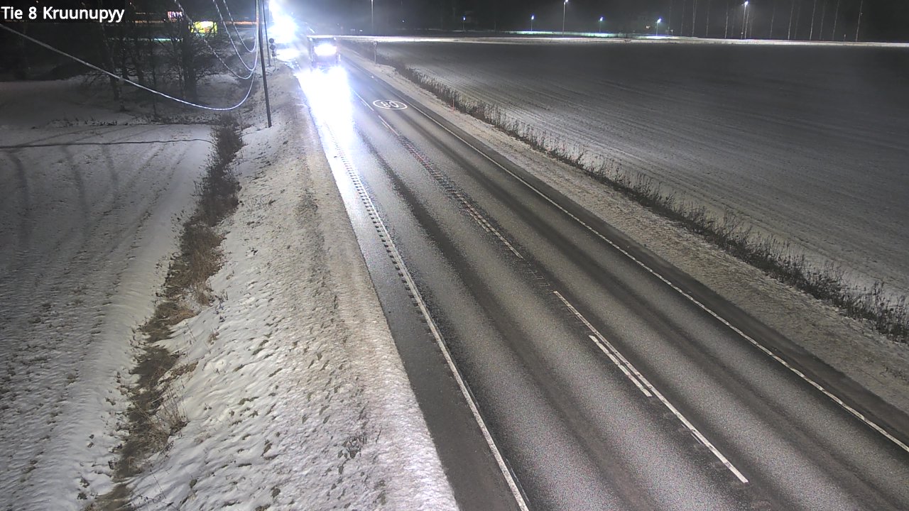 Weather Camera Image Väg 8 Kronoby, Kruunupyy, Pohjanmaa