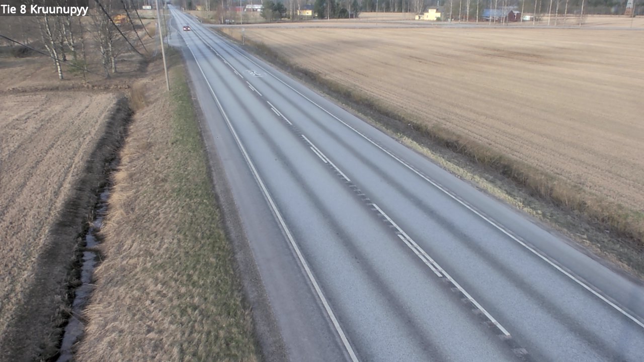 Weather Camera Image Väg 8 Kronoby, Kruunupyy, Pohjanmaa