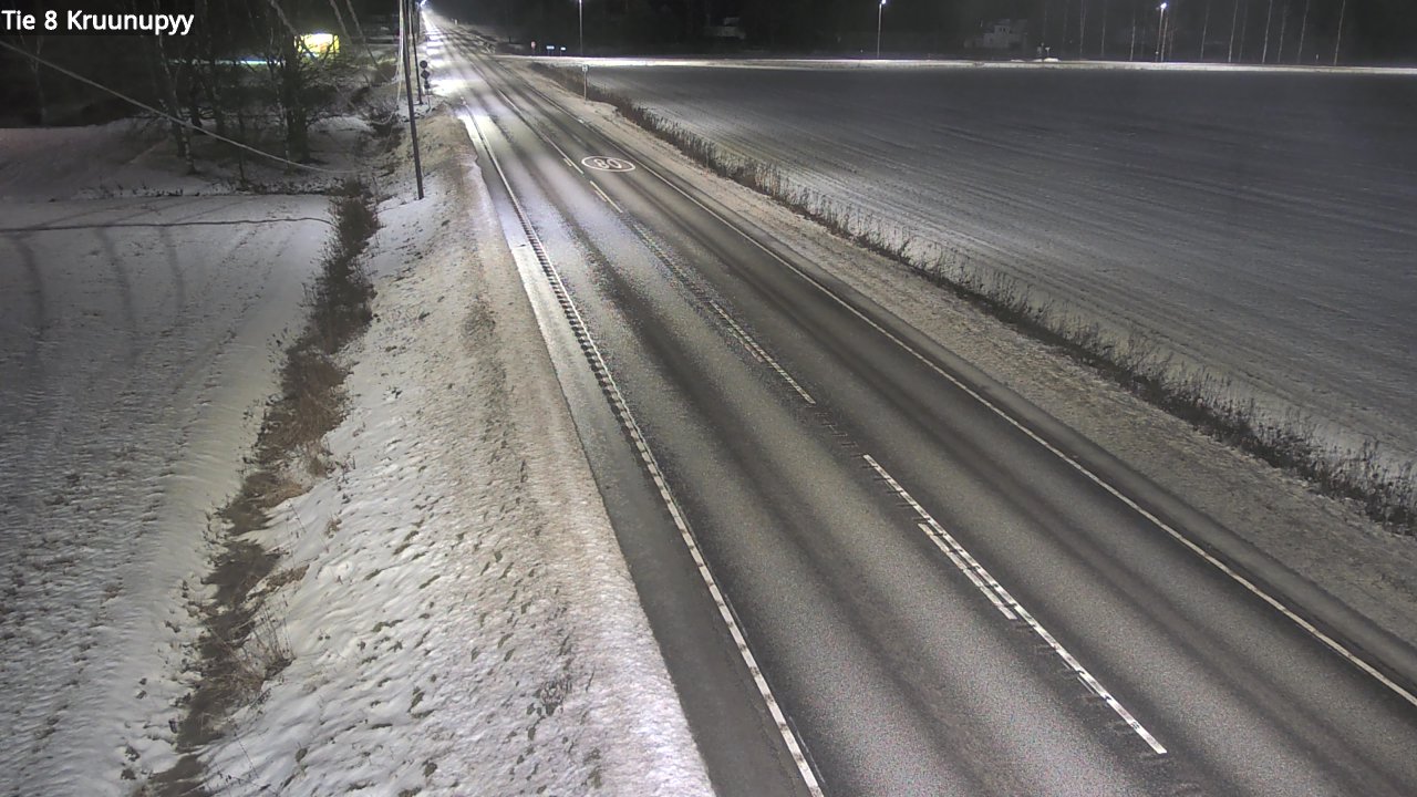 Weather Camera Image Väg 8 Kronoby, Kruunupyy, Pohjanmaa