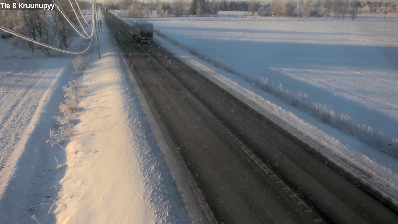 Weather Camera Image Väg 8 Kronoby, Kruunupyy, Pohjanmaa