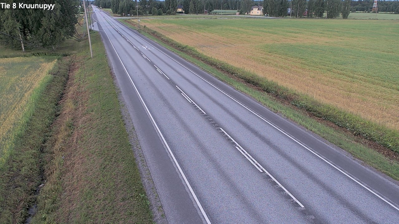 Weather Camera Image Road 8 Kruunupyy, Kruunupyy, Pohjanmaa