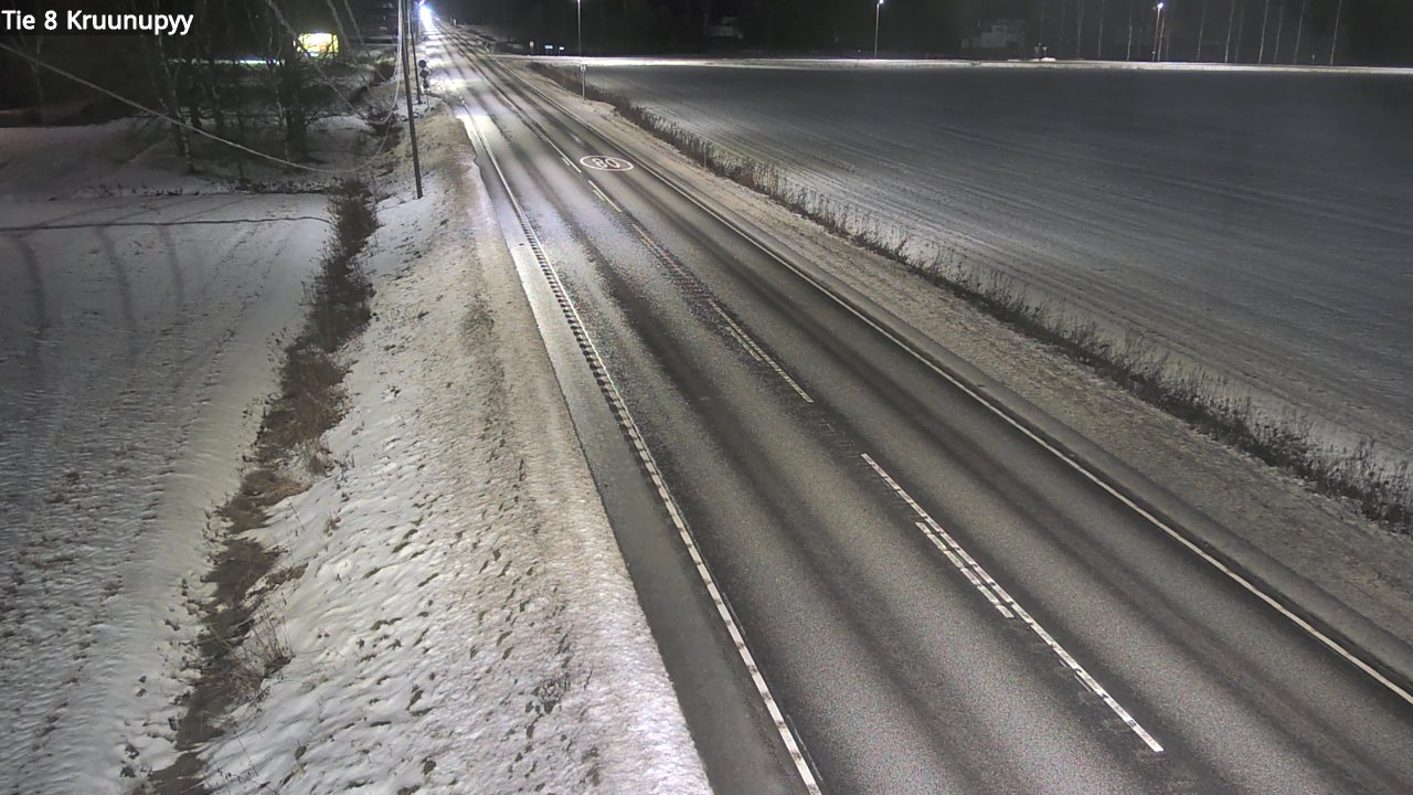 Weather Camera Image Väg 8 Kronoby, Kruunupyy, Pohjanmaa