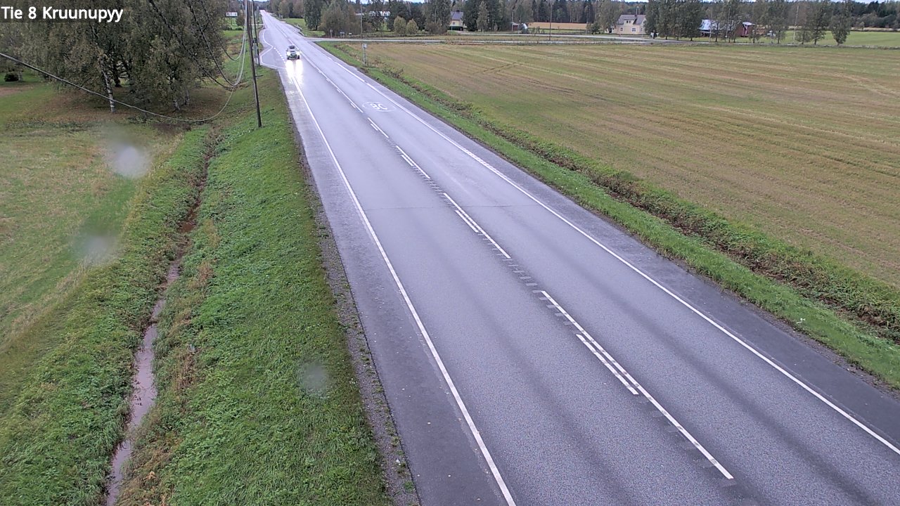 Weather Camera Image Road 8 Kruunupyy, Kruunupyy, Pohjanmaa