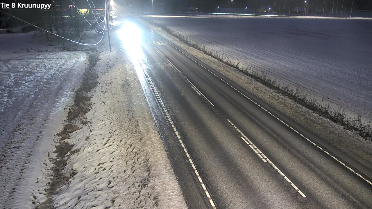 Weather Camera Image Väg 8 Kronoby, Kruunupyy, Pohjanmaa