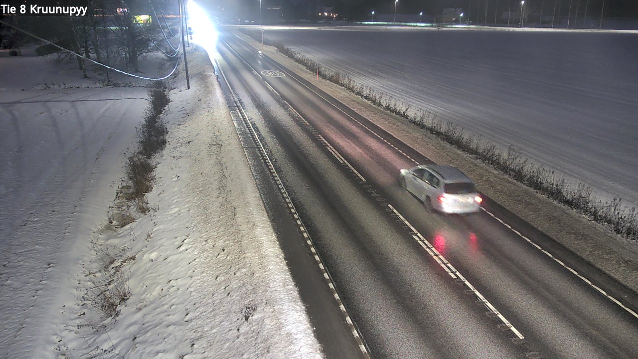 Weather Camera Image Väg 8 Kronoby, Kruunupyy, Pohjanmaa