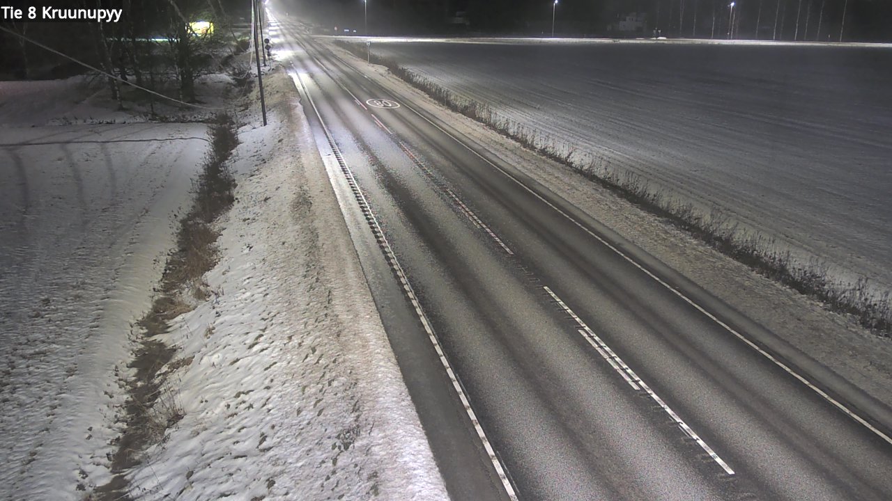 Weather Camera Image Väg 8 Kronoby, Kruunupyy, Pohjanmaa