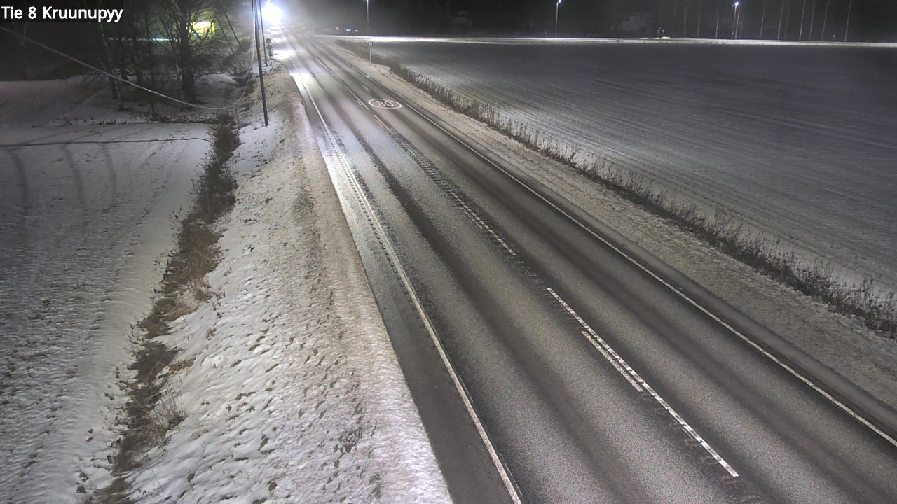 Weather Camera Image Väg 8 Kronoby, Kruunupyy, Pohjanmaa