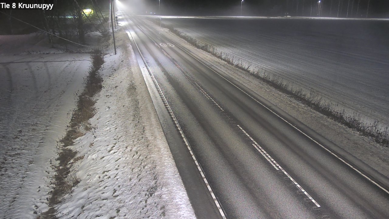Weather Camera Image Väg 8 Kronoby, Kruunupyy, Pohjanmaa