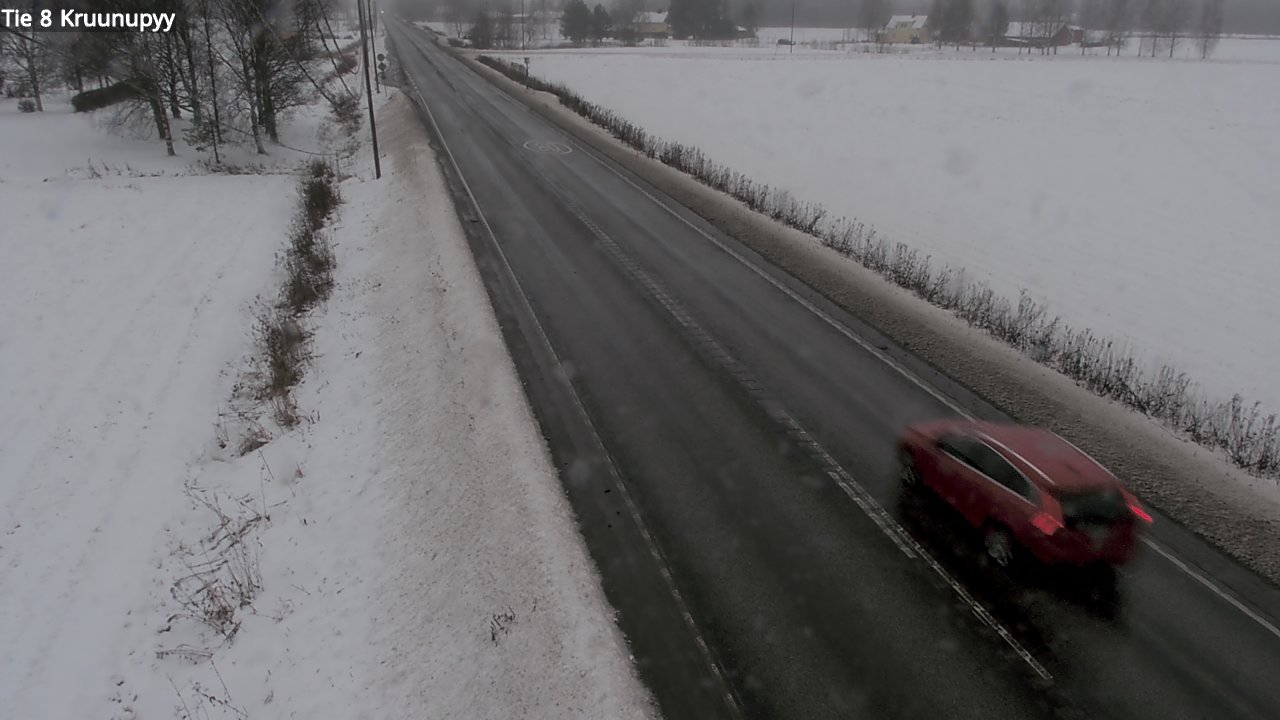 Weather Camera Image Väg 8 Kronoby, Kruunupyy, Pohjanmaa