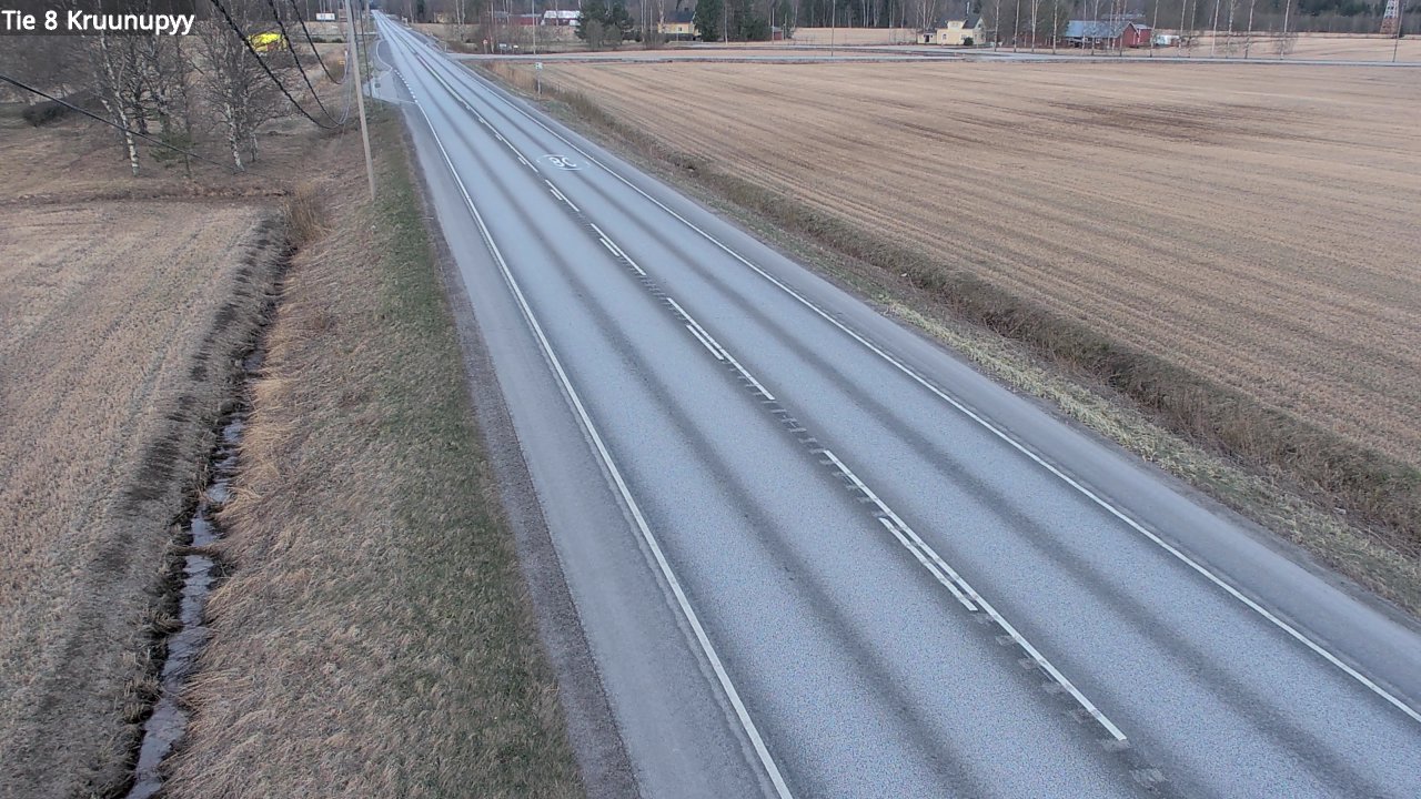 Weather Camera Image Väg 8 Kronoby, Kruunupyy, Pohjanmaa