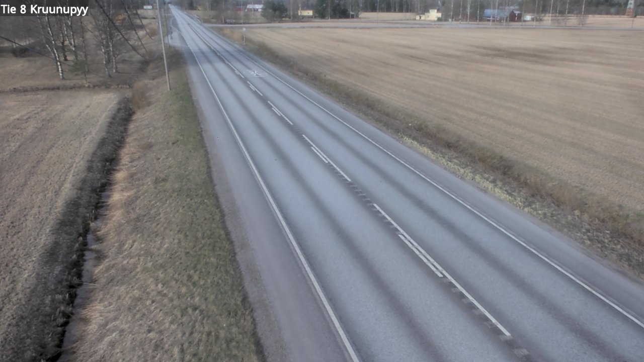 Weather Camera Image Väg 8 Kronoby, Kruunupyy, Pohjanmaa