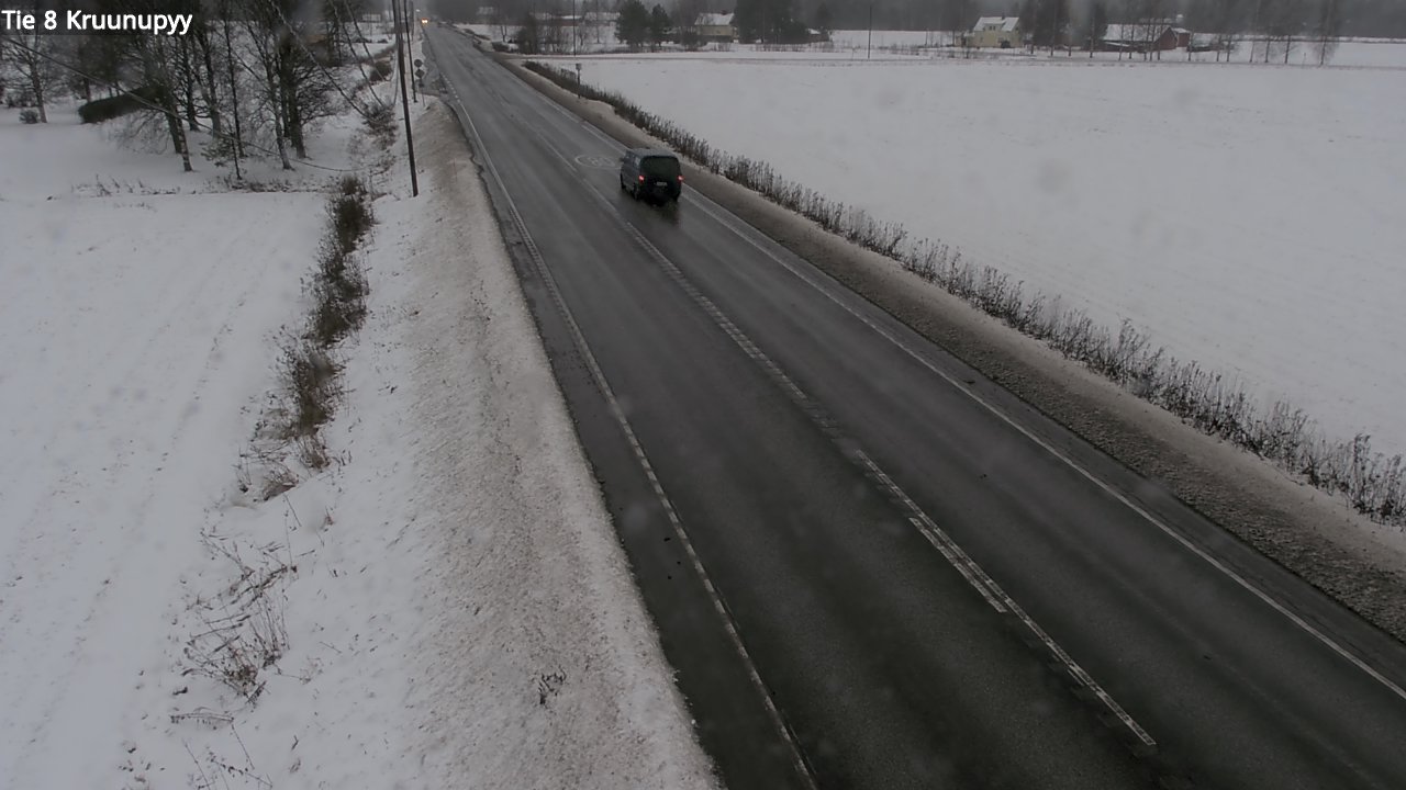 Weather Camera Image Väg 8 Kronoby, Kruunupyy, Pohjanmaa