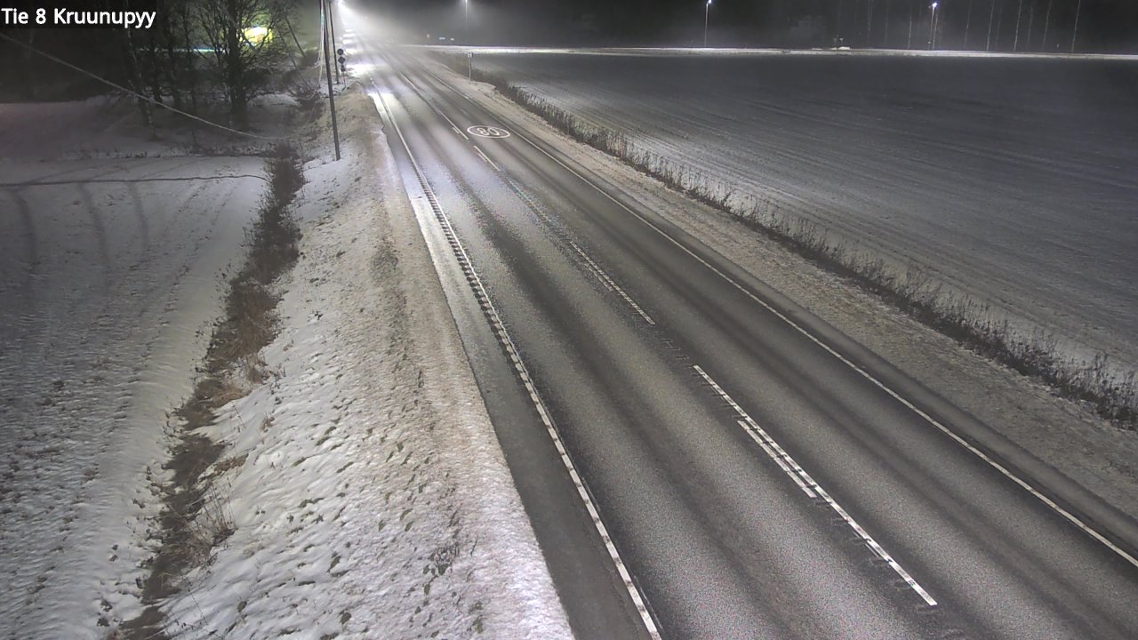Weather Camera Image Väg 8 Kronoby, Kruunupyy, Pohjanmaa