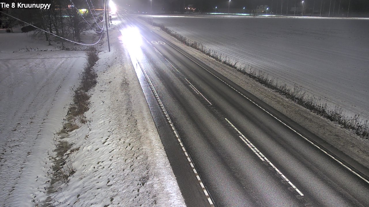 Weather Camera Image Väg 8 Kronoby, Kruunupyy, Pohjanmaa