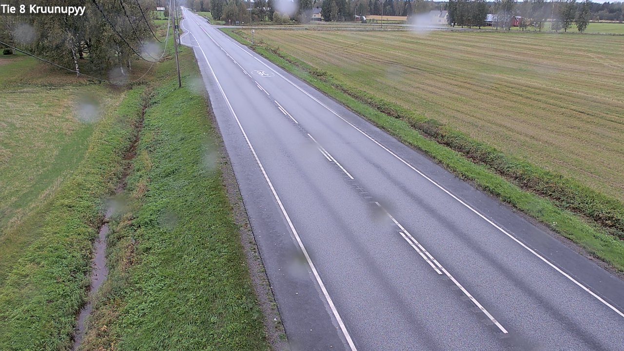 Weather Camera Image Road 8 Kruunupyy, Kruunupyy, Pohjanmaa