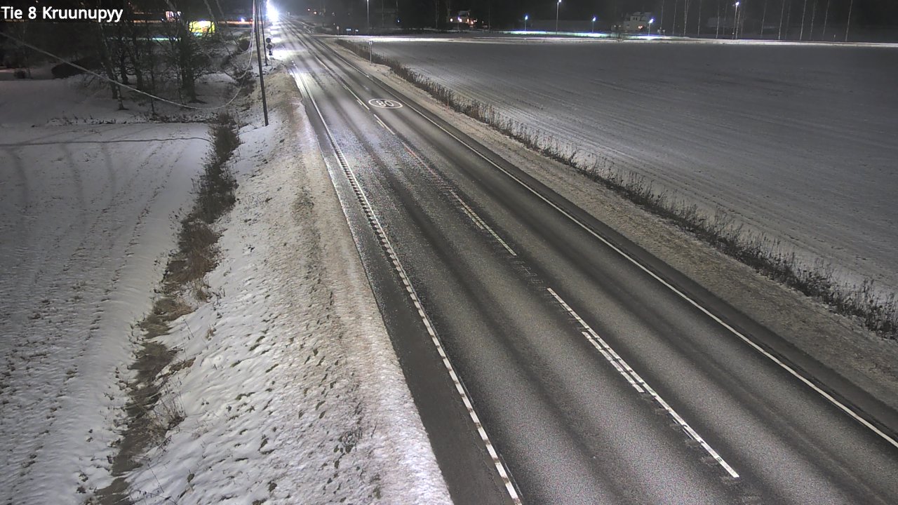 Weather Camera Image Väg 8 Kronoby, Kruunupyy, Pohjanmaa