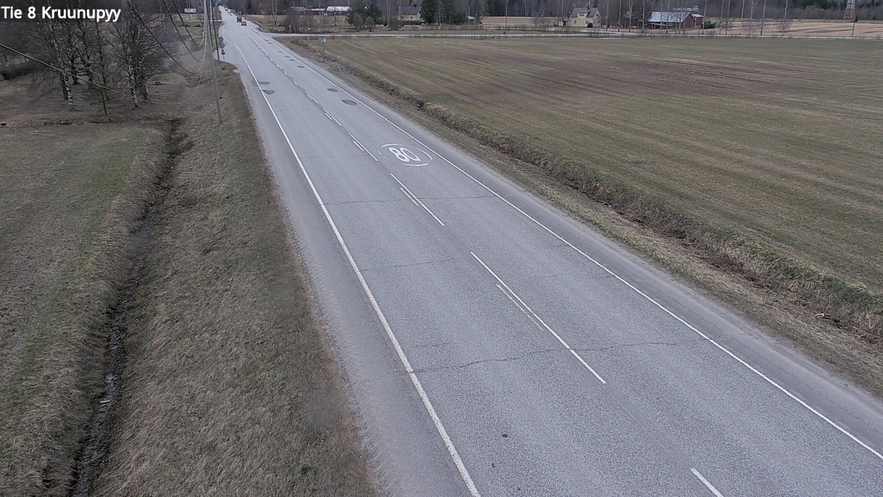 Weather Camera Image Road 8 Kruunupyy, Kruunupyy, Pohjanmaa