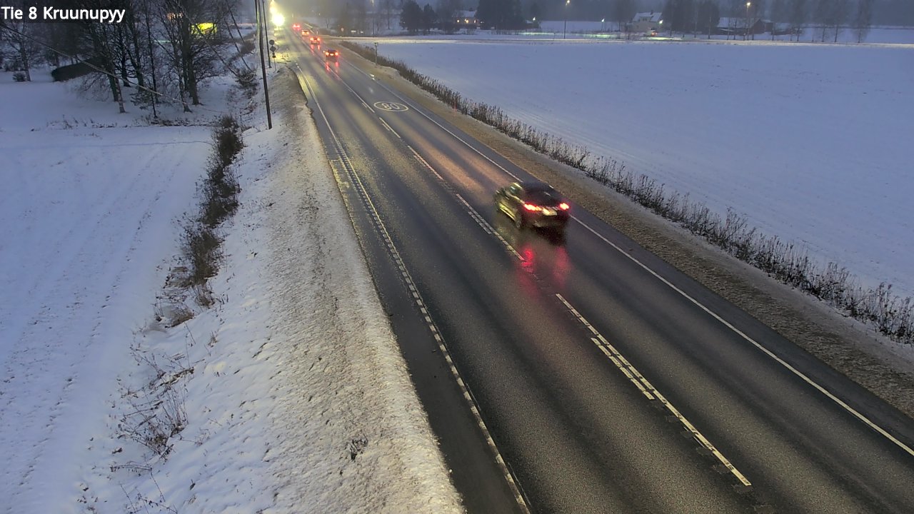 Weather Camera Image Väg 8 Kronoby, Kruunupyy, Pohjanmaa