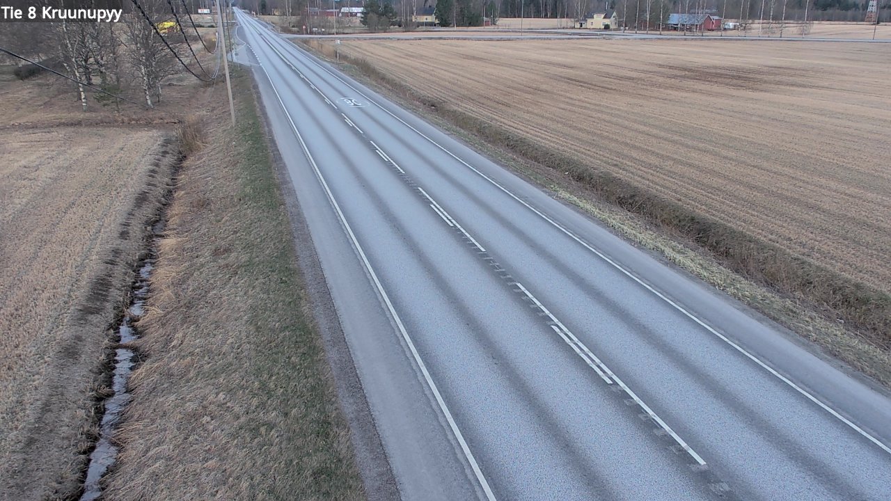 Weather Camera Image Väg 8 Kronoby, Kruunupyy, Pohjanmaa