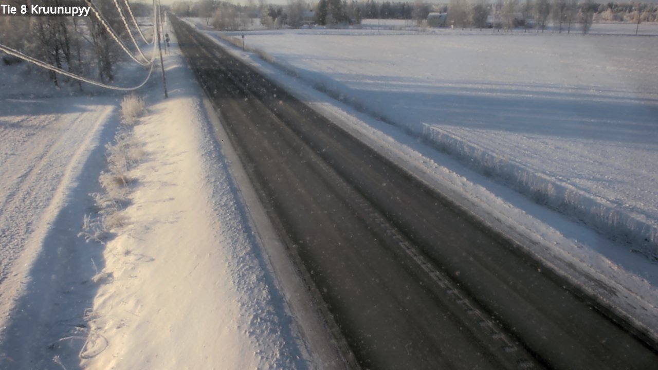 Weather Camera Image Väg 8 Kronoby, Kruunupyy, Pohjanmaa