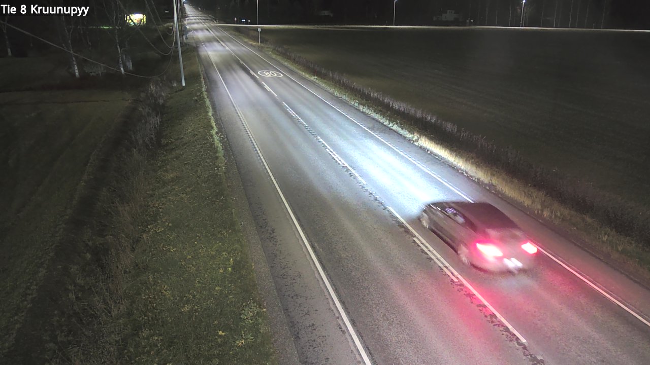Weather Camera Image Väg 8 Kronoby, Kruunupyy, Pohjanmaa