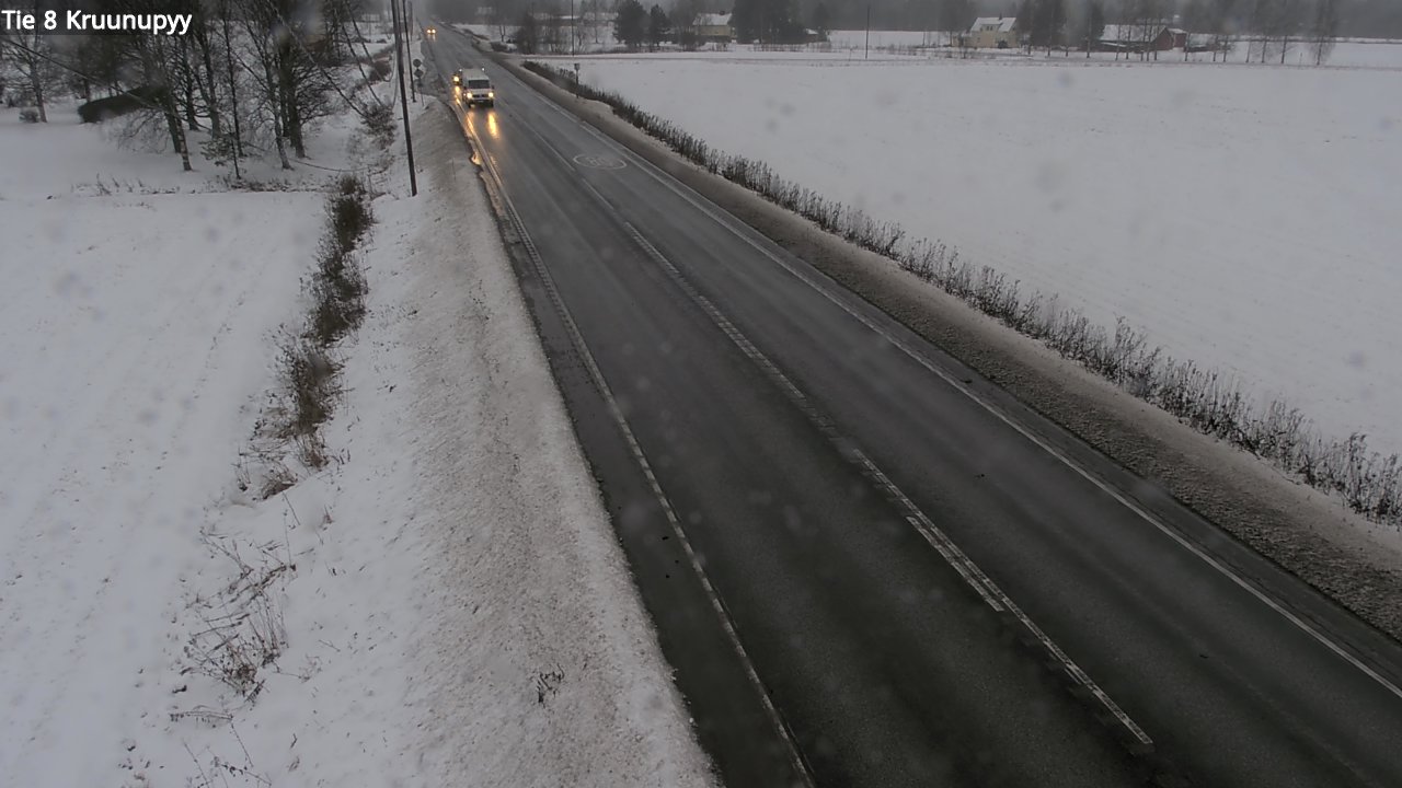 Weather Camera Image Väg 8 Kronoby, Kruunupyy, Pohjanmaa