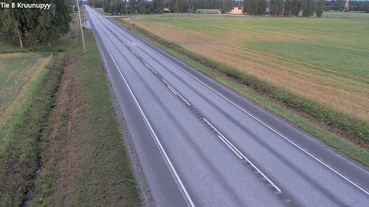 Weather Camera Image Road 8 Kruunupyy, Kruunupyy, Pohjanmaa