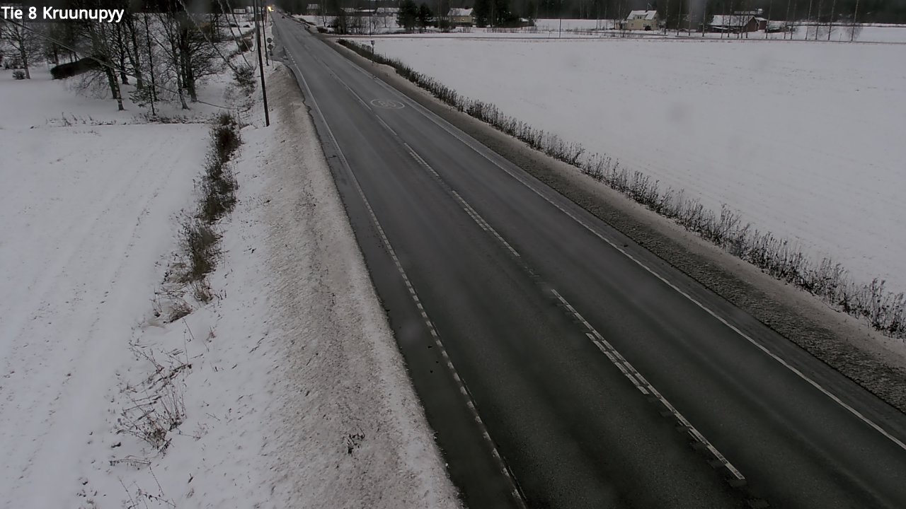 Weather Camera Image Väg 8 Kronoby, Kruunupyy, Pohjanmaa