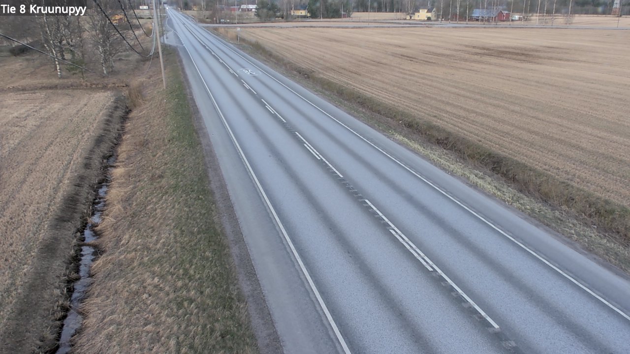 Weather Camera Image Väg 8 Kronoby, Kruunupyy, Pohjanmaa