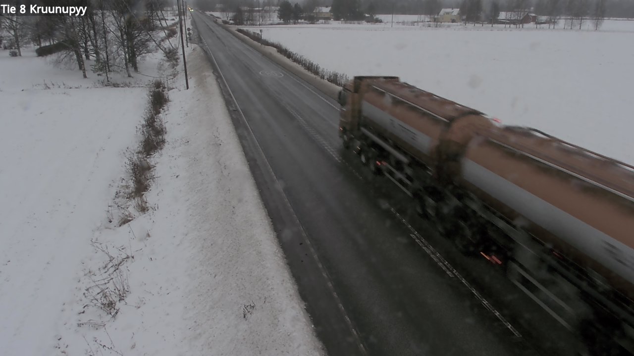 Weather Camera Image Väg 8 Kronoby, Kruunupyy, Pohjanmaa