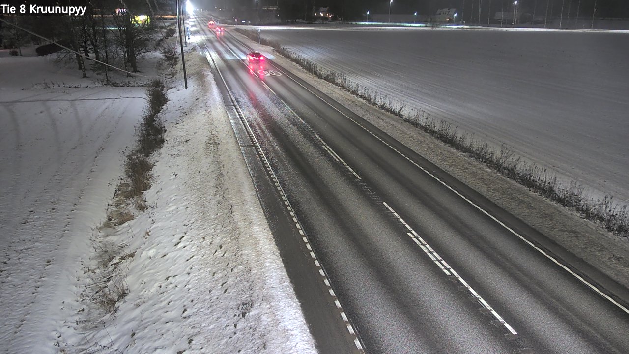 Weather Camera Image Väg 8 Kronoby, Kruunupyy, Pohjanmaa