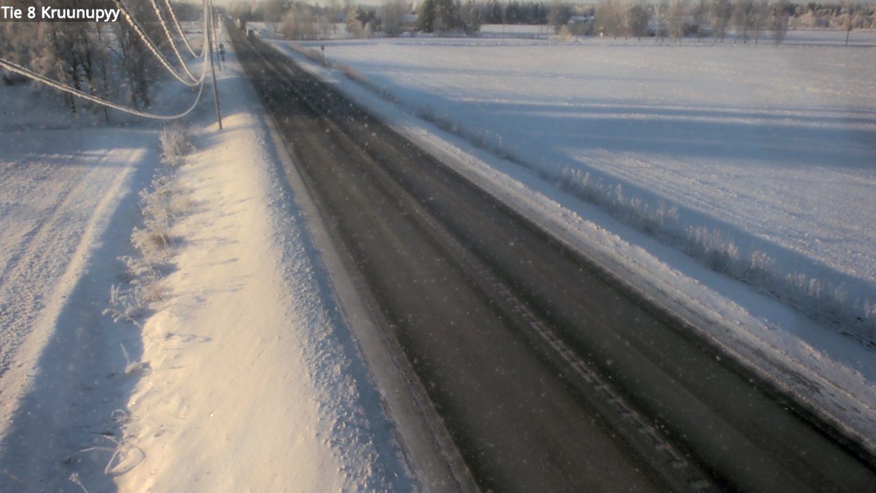 Weather Camera Image Väg 8 Kronoby, Kruunupyy, Pohjanmaa