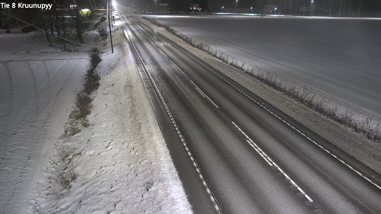 Weather Camera Image Väg 8 Kronoby, Kruunupyy, Pohjanmaa