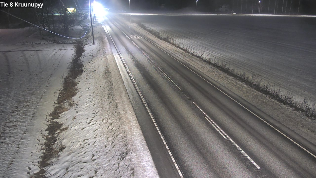 Weather Camera Image Väg 8 Kronoby, Kruunupyy, Pohjanmaa