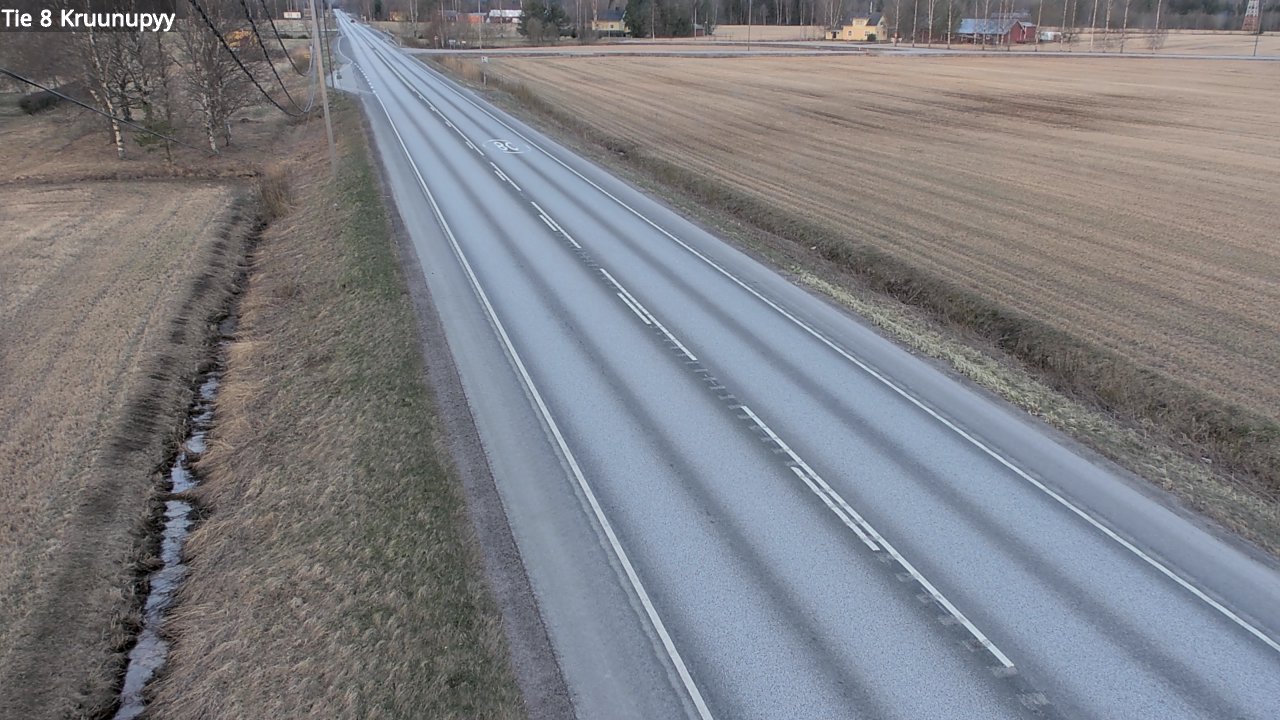 Weather Camera Image Väg 8 Kronoby, Kruunupyy, Pohjanmaa