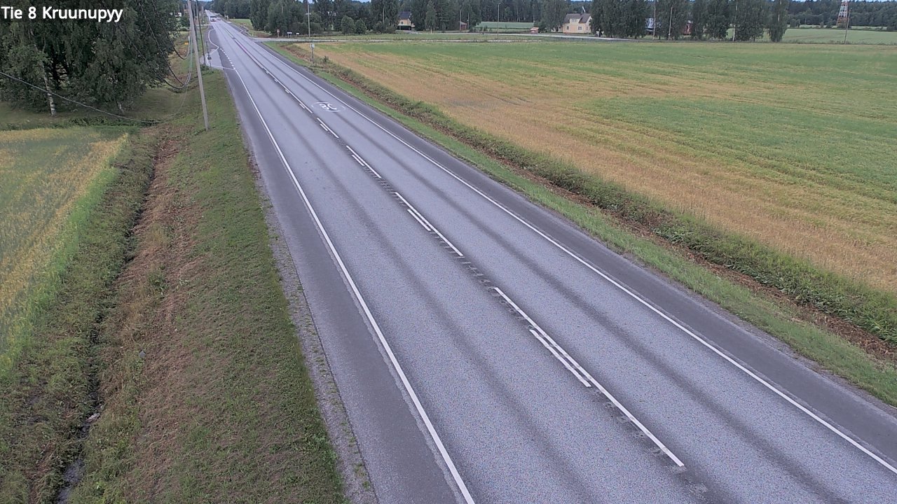 Weather Camera Image Road 8 Kruunupyy, Kruunupyy, Pohjanmaa