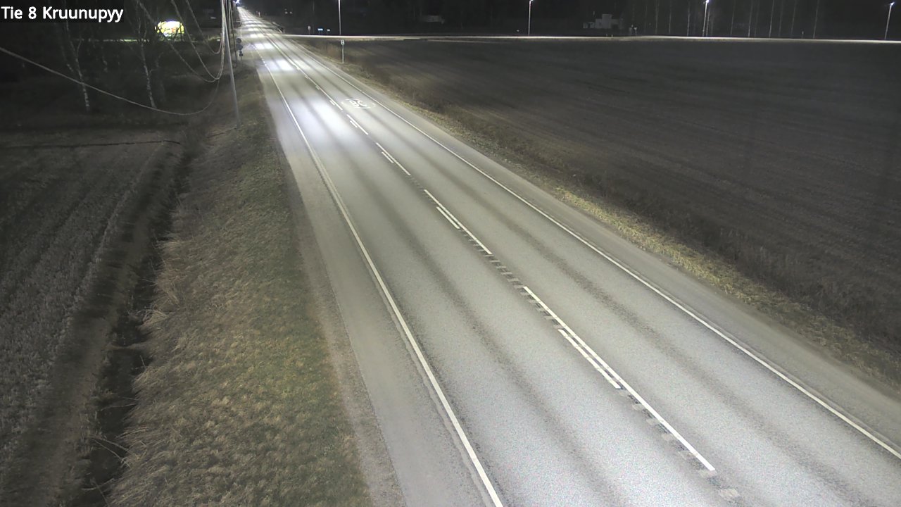 Weather Camera Image Väg 8 Kronoby, Kruunupyy, Pohjanmaa