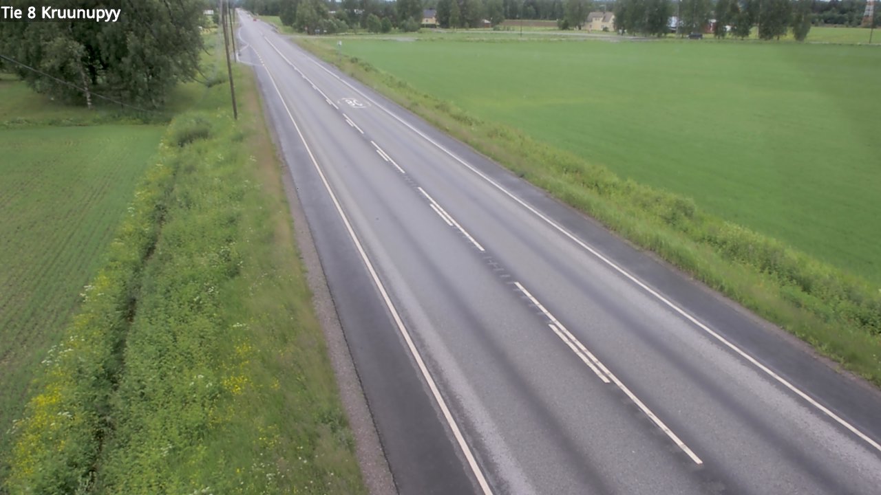 Weather Camera Image Road 8 Kruunupyy, Kruunupyy, Pohjanmaa