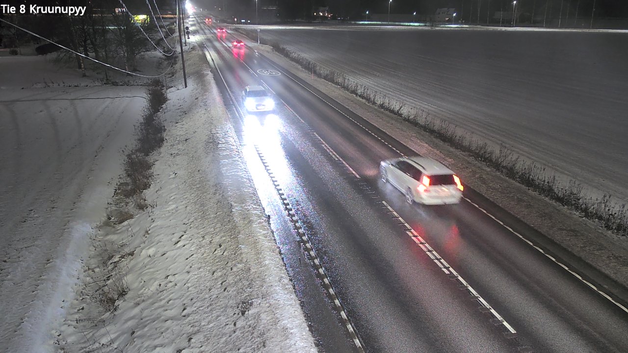 Weather Camera Image Väg 8 Kronoby, Kruunupyy, Pohjanmaa