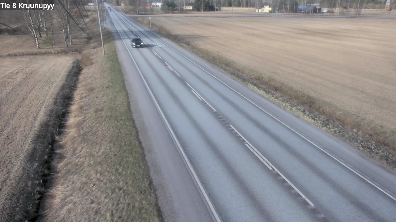 Weather Camera Image Väg 8 Kronoby, Kruunupyy, Pohjanmaa